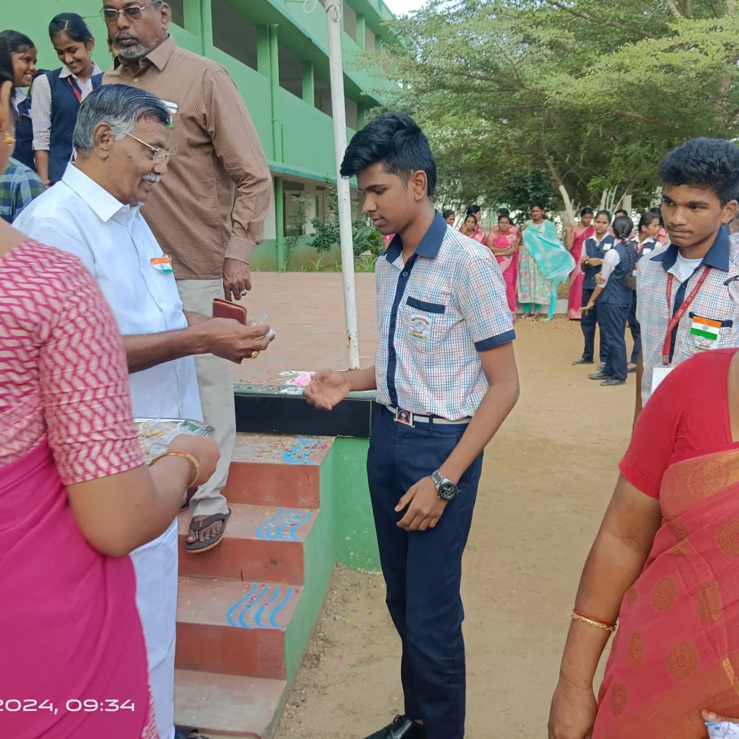 75th Republic day celebration along with mass lion club