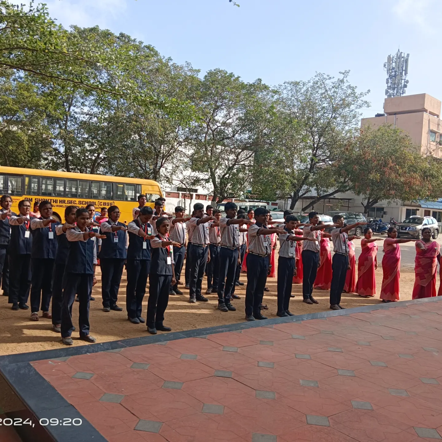 75th Republic day celebration along with mass lion club