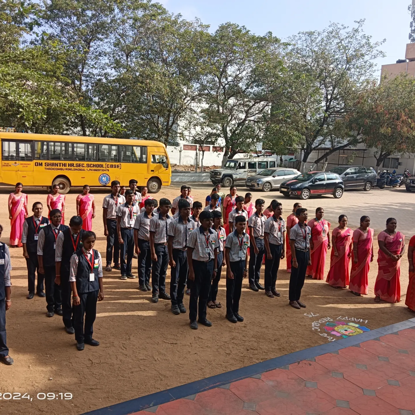 75th Republic day celebration along with mass lion club