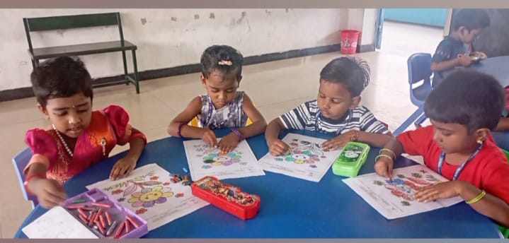 COLOURING FOR KG STUDENTS