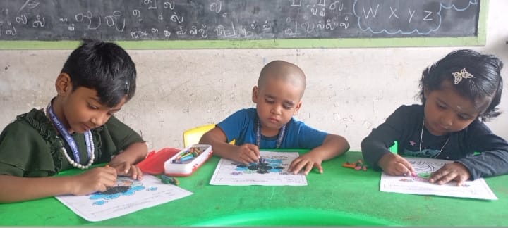 COLOURING FOR KG STUDENTS